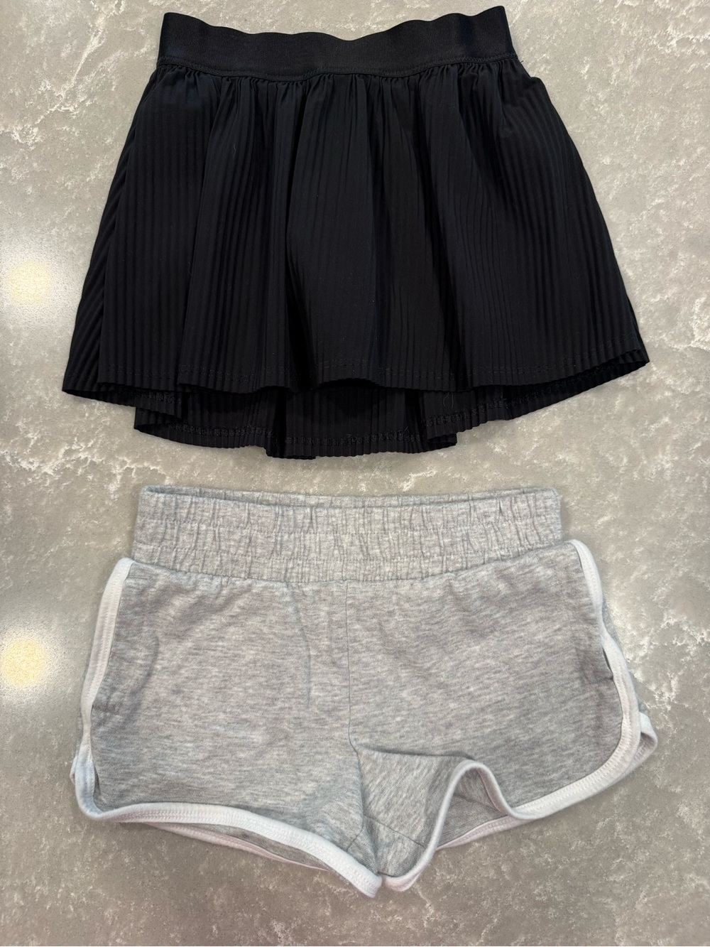 Girls XS 4-5 Athletic Skort Shorts Lot All in Motion Wonder Nation Black Gray